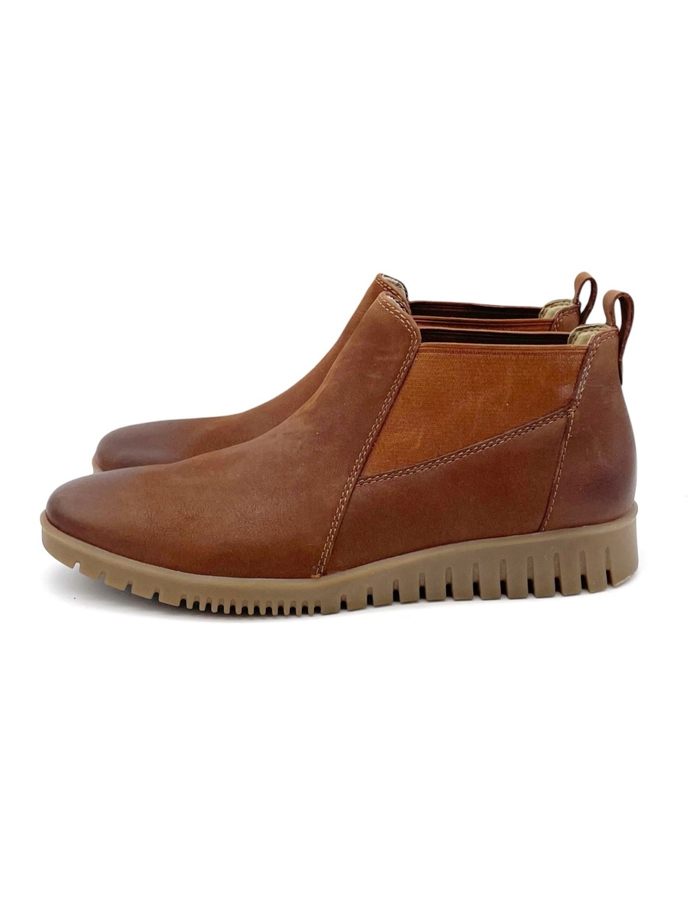 Dansko Louisa Chelsea Boots Women’s EU 37 US 6.5-7 Brown Leather Ankle Booties